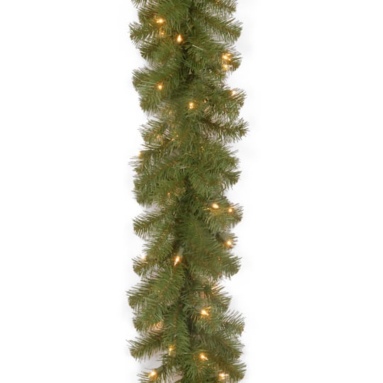 9Ft North Valley� Spruce Garland, Clear Lights By National Tree Company | Michaels�
